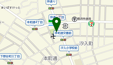 鶴見警察署本町通交番の地図画像