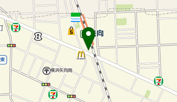 鶴見警察署矢向駅前交番の地図画像