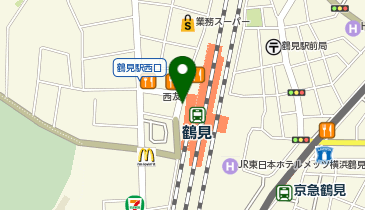 鶴見警察署鶴見駅西口交番の地図画像