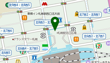 北警察署札幌駅北口交番の地図画像
