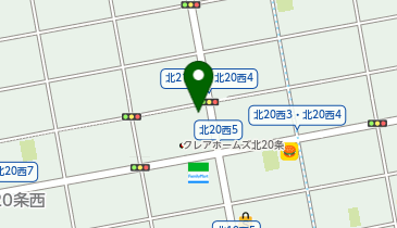 北警察署北二十条交番の地図画像