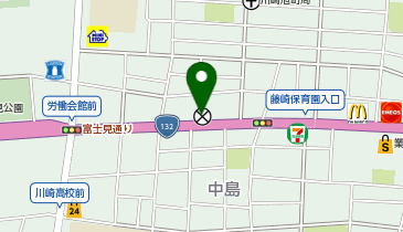 川崎警察署中島町交番の地図画像