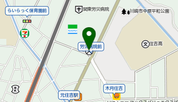 中原警察署木月交番の地図画像