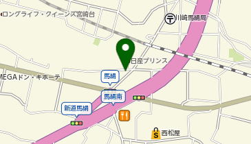 宮前警察署馬絹交番の地図画像