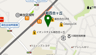 麻生警察署新百合ヶ丘駅前交番の地図画像