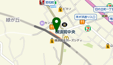 横須賀警察署中央駅前交番の地図画像