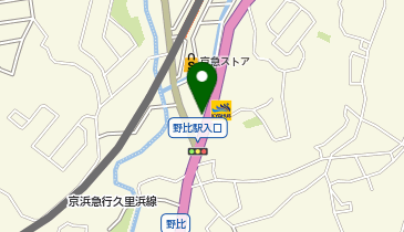 横須賀南警察署野比交番の地図画像