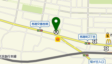 横須賀南警察署馬堀交番の地図画像