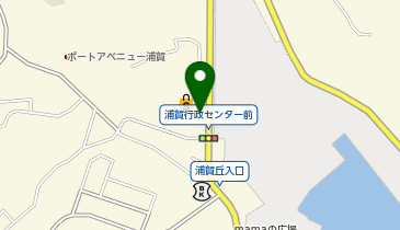 横須賀南警察署浦賀地区交番の地図画像