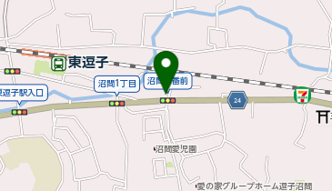 逗子警察署沼間交番の地図画像