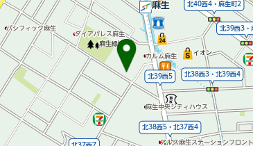 北警察署麻生交番の地図画像