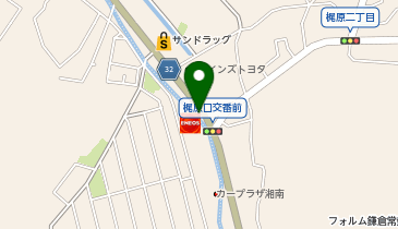 鎌倉警察署梶原口交番の地図画像