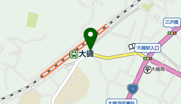 大磯警察署大磯駅前交番の地図画像