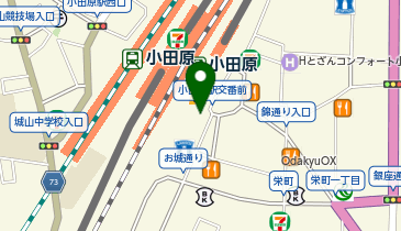 小田原警察署小田原駅東口交番の地図画像