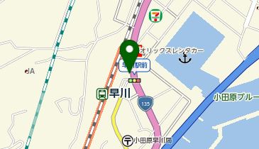 小田原警察署早川駅前交番の地図画像