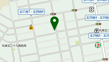 北警察署北三十条交番の地図画像