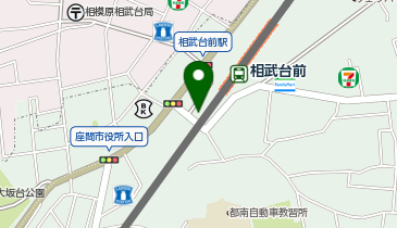 座間警察署相武台前交番の地図画像