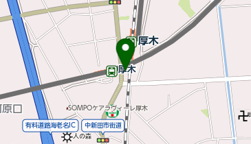 海老名警察署海西交番の地図画像