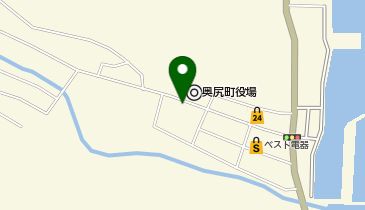 江差警察署奥尻駐在所の地図画像