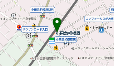 相模原南警察署小田急相模原駅前交番の地図画像