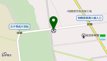 相模原南警察署麻溝公園前交番の地図画像