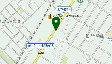 北警察署新川交番の地図画像