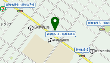 北警察署新琴似交番の地図画像