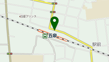 五泉警察署五泉駅前交番の地図画像