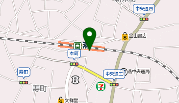 燕警察署燕駅前交番の地図画像