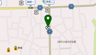 見附警察署新町交番の地図画像