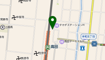 上越警察署高田駅前交番の地図画像