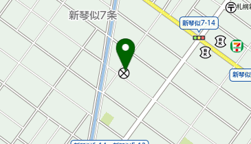 北警察署新琴似西交番の地図画像