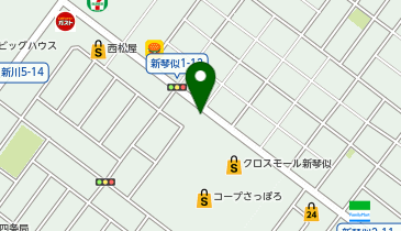 北警察署新光交番の地図画像