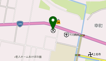 名寄警察署下川駐在所の地図画像