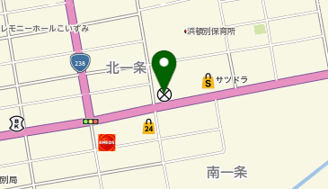 枝幸警察署浜頓別駐在所の地図画像