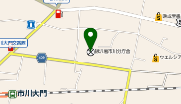 鰍沢警察署市川大門交番の地図画像