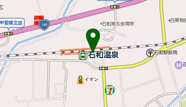 笛吹警察署石和温泉駅前交番の地図画像