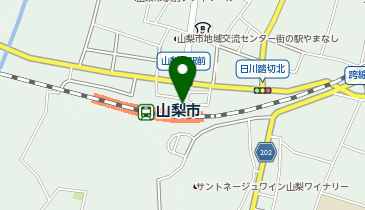 日下部警察署山梨市駅前交番の地図画像