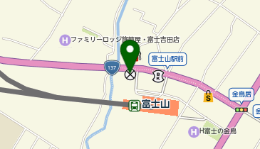 富士吉田警察署富士山駅前交番の地図画像