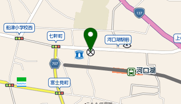 富士吉田警察署河口湖交番の地図画像