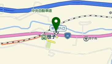 大月警察署笹子警察官駐在所の地図画像