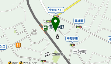 中野警察署中野市信州中野駅前交番の地図画像