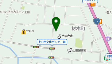 上田警察署上田市染谷交番の地図画像