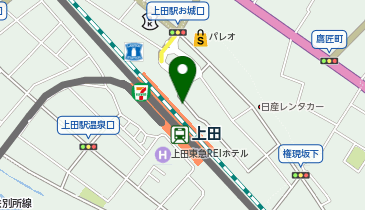 上田警察署上田市上田駅前交番の地図画像