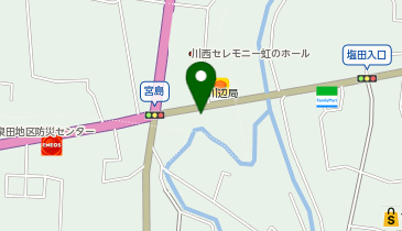 上田警察署上田市川辺交番の地図画像