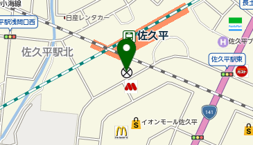 佐久警察署佐久市佐久平駅前交番の地図画像