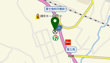 茅野警察署富士見町交番の地図画像