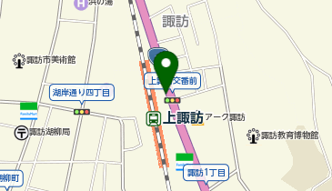 諏訪警察署諏訪市上諏訪駅前交番の地図画像