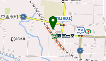 富士宮警察署西町交番の地図画像