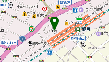 静岡中央警察署静岡駅前交番の地図画像